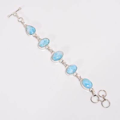 larimarbrace.ymさん5-31-3 Buy Larimar Beads Bracelet, Tumbled Beads Bracelet, Larimar