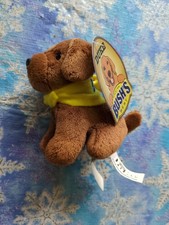Bush's best beans Duke Dog mini plush with Key Clip 4" tall NWT