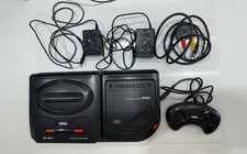 Sega Megadrive II 2 + Sega Mega Cd Console Full Set Up Tested Working Pal