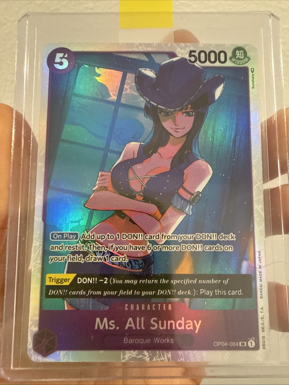 Ms. All Sunday OP04-064 One Piece Kingdoms of Intrigue Super Rare Near Mint