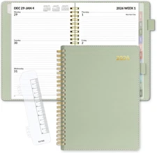 SUNEE 2026 Weekly & Monthly Planner 6.4"x8.5"- 12 Month (January 2026 - December