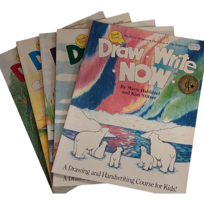 Draw Write Now Book Lot 2 4 5 6 7 Homeschooling Handwriting Drawing Animals USA