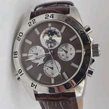 SUG Automatic Watch Multifunction Brown Dial ...