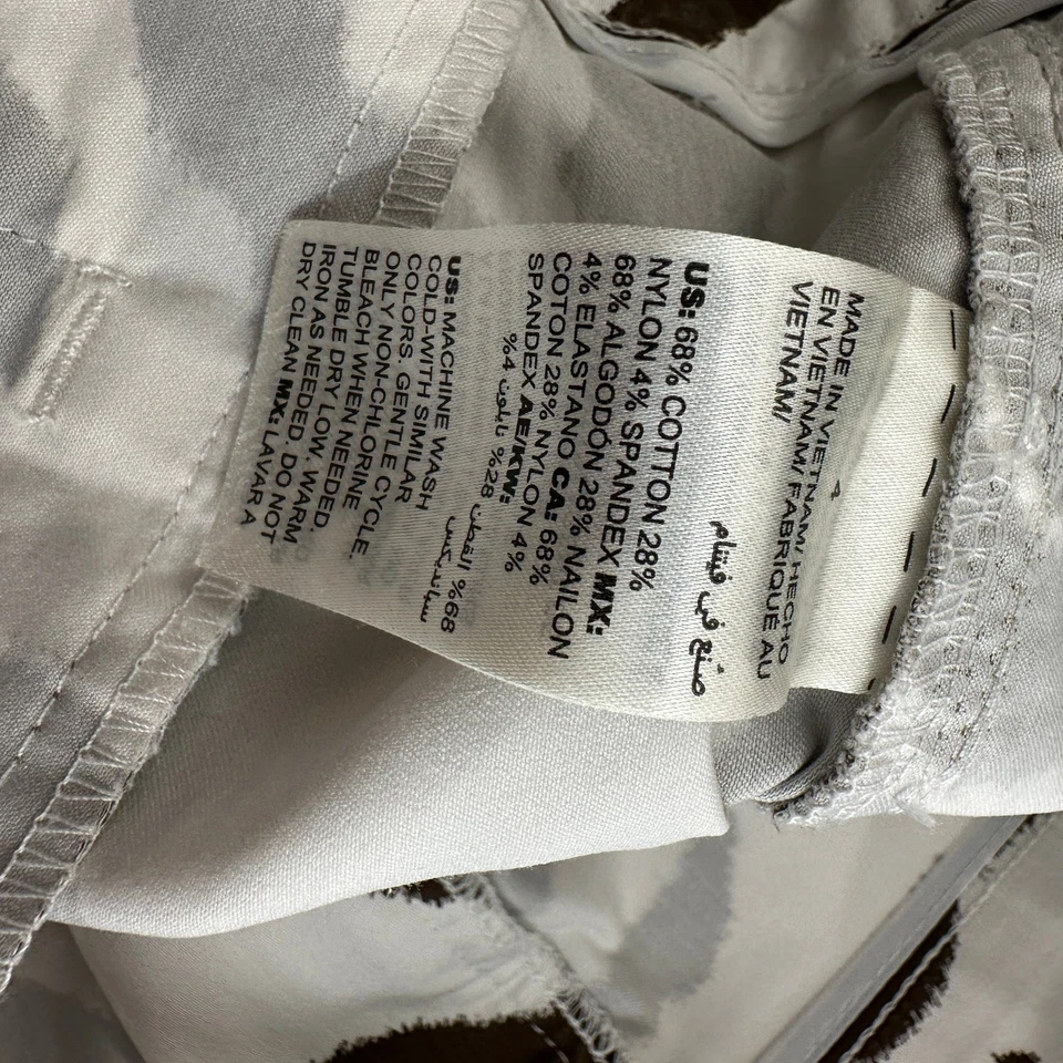 Chicos Womens Pants Size 4 US 2X Brown White Zebra Stripe Animal Print Cropped - Image 4 of 4