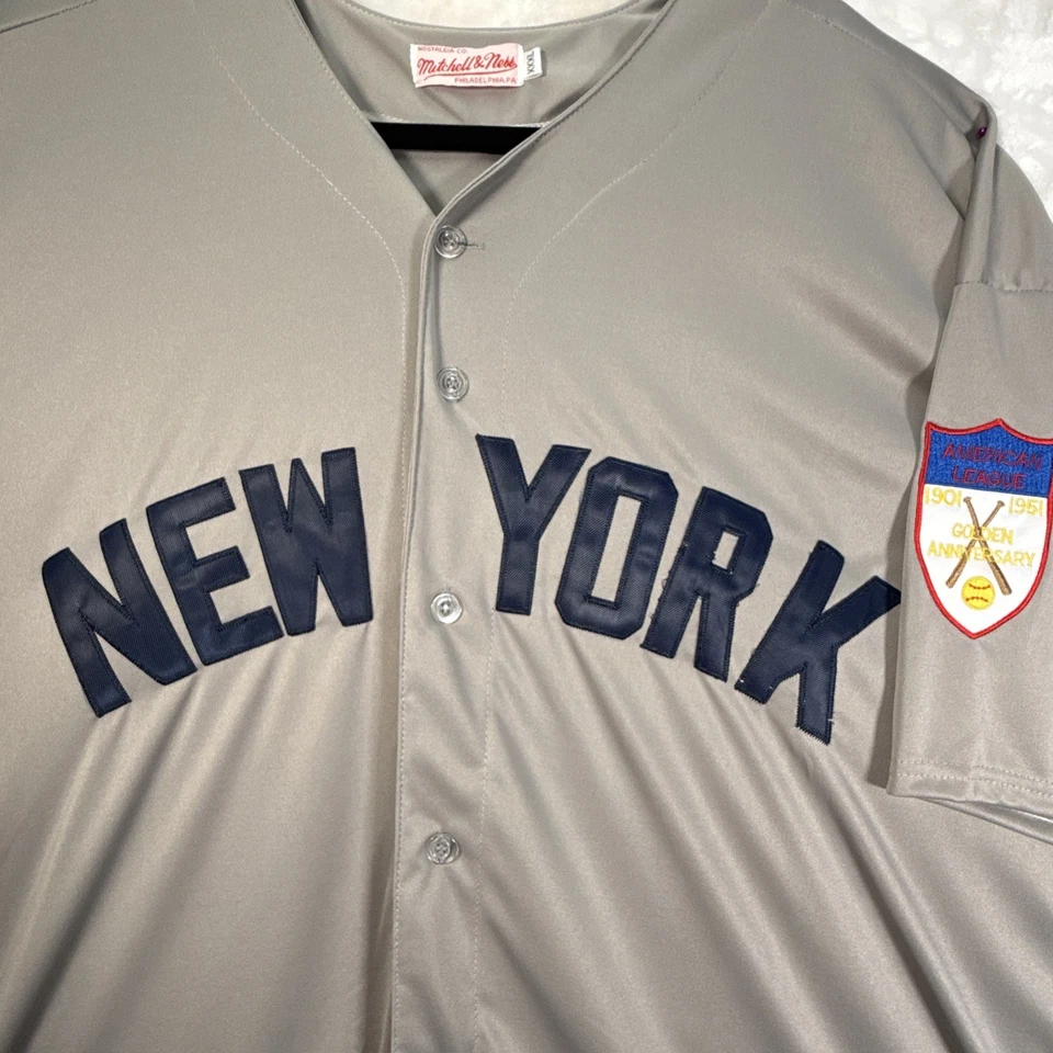 Camiseta 3XL Mitchell & Ness Nueva York Cooperstown #7 Liga Americana 1901 1951 Foto 2 de 4
