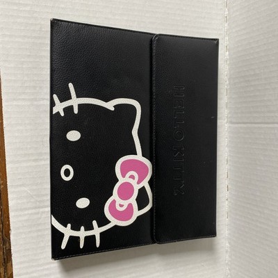 Hello Kitty Black Leather iPad 2/3 case w/ Bluetooth Wireless Keyboard USED