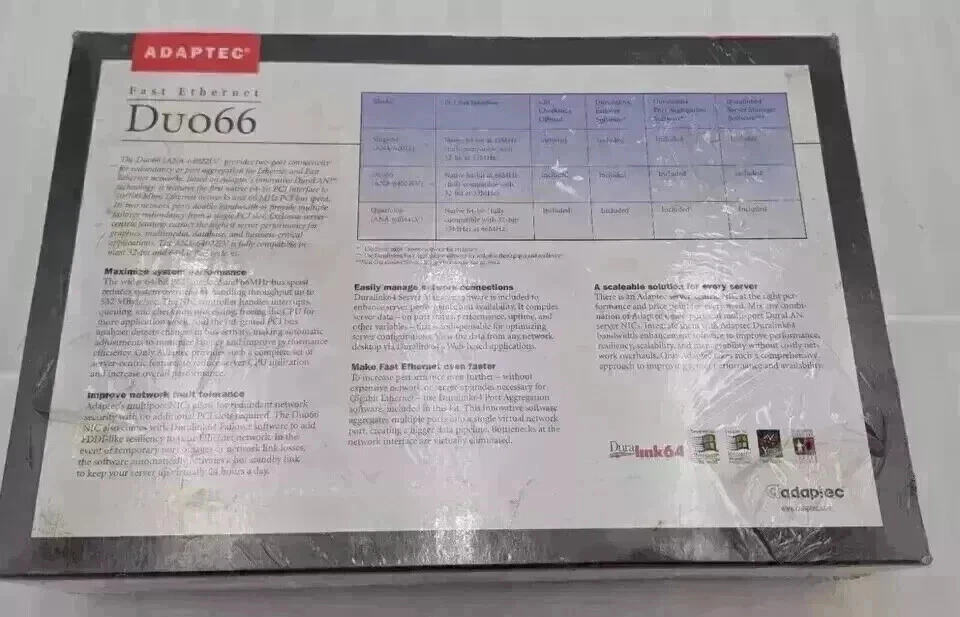 Adaptec Fast Ethernet Duo66 ANA-64022LV KIT 1932200 NEW - Image 4 of 4