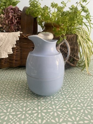 Vintage antiker Art Deco 20er Jahre Bakelit Getränke Flachmann blau ausgefallen