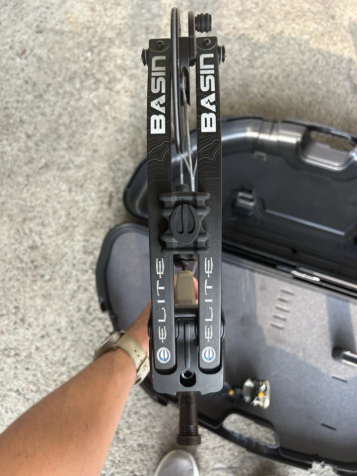 Elite Basin RTS 2022 bronceado diestro 20-70# arco con mira telescópica TR React Foto 4 de 4