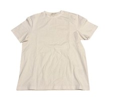 Suitsupply Shirt Mens Medium White Crew Neck Pure Cotton Short Sleeve Casual