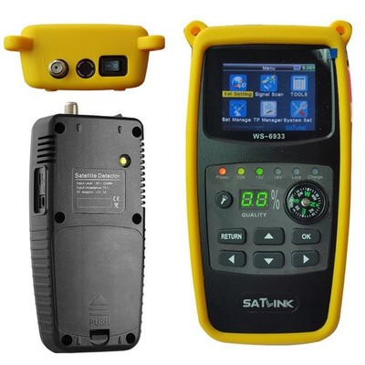 WS-6933 Camping Satfinder HD DVB-S + DVB-S2 8PSK SAT Messgerät Set mit EU Plug