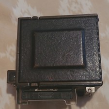 Vintage Folding Camera Black Leather Bellows