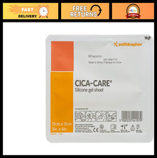 Hoja adhesiva de gel de silicona para cicatrices y heridas - Parche de curación de 5" x 6"