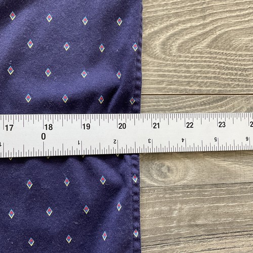 Butter Cloth Shirt Mens LARGE Fitted Navy Long Sleeve Flip Cuff Button-Up Cotton - Picture 10 of 15