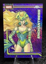 2026 Topps Chrome Marvel Comics #35 Enchantress Purple Shimmer Refractor /75