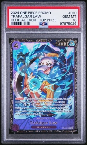 Trafalgar Law ST10-010 PSA10 2024 Top Prize One Piece Card English GEM MT Japan