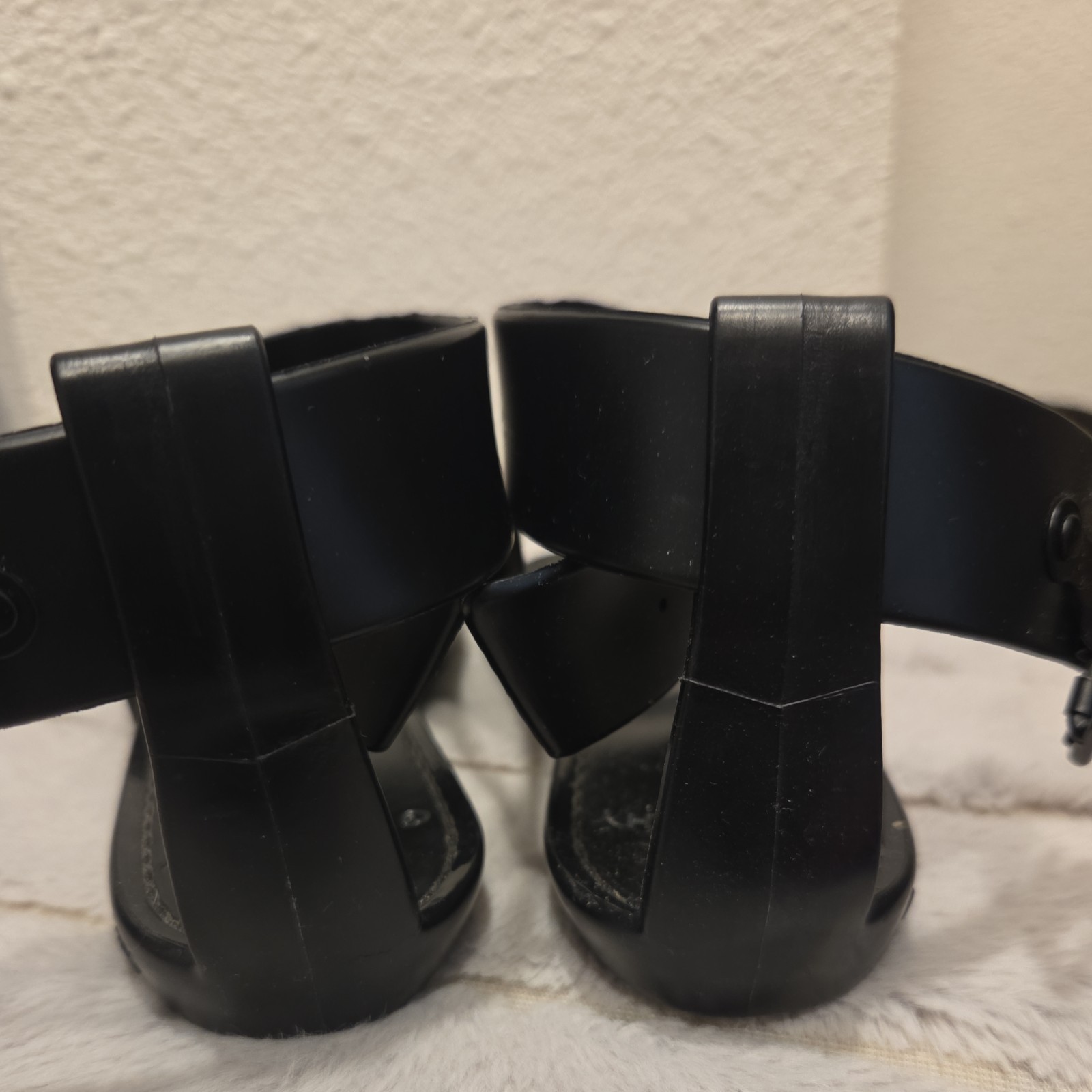 Authentic GIVENCHY size 36 polyurethane SANDALS I… - image 4