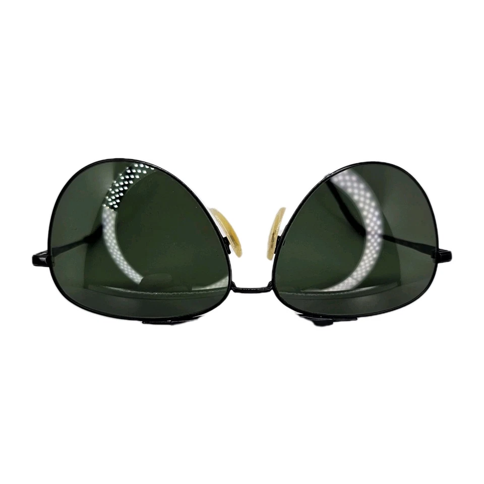 Gafas de sol Nikon NK 4920-5 marco negro aviador hechas en Japón de colección Foto 3 de 4