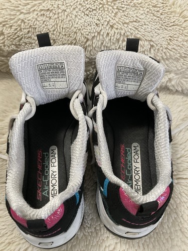 Skechers D'Lites Air Cooled Memory Foam Black/White/Pink Women's 5.5 - Picture 3 of 7
