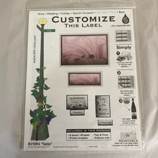 4th & Vine Wine Beer Bottle Labels B19084 Satin 8 Sheets/48 Removable