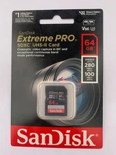 *NEW* SanDisk Extreme PRO SDXC Card 64GB v60 280MB/s