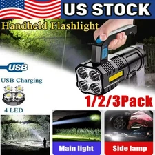 Super Bright 22000LM LED Flashlight High Powered Torch USB Rechargeable Lamp