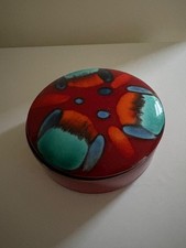 LOVELY POOLE ART POTTERY VOLCANO POWDER BOX  5”