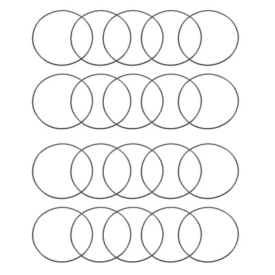 20 Pcs 75mm x 1.5mm Rubber O-rings NBR Heat Resistant Sealing Ring Grommets