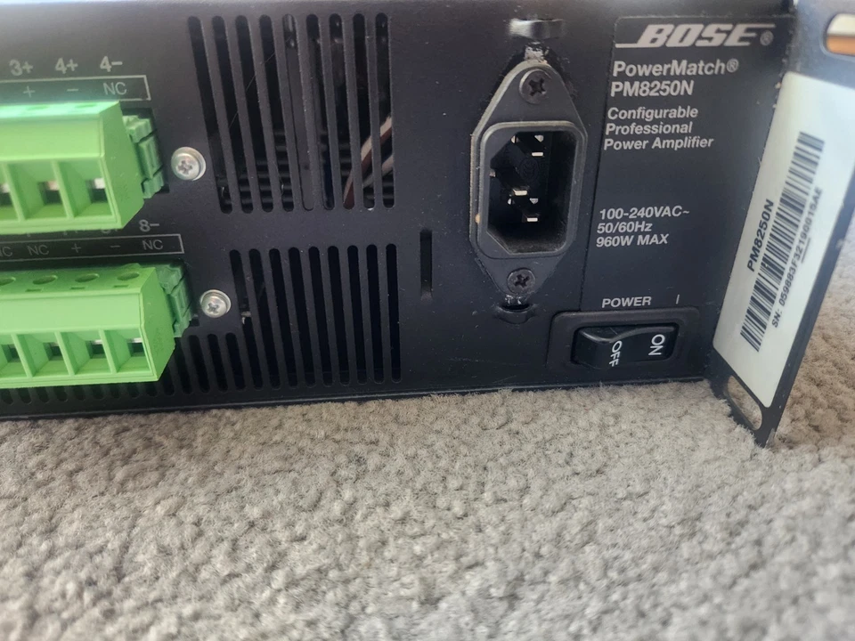 Bose PowerMatch PM8250 Configurable Professional Power Amplifier - Image 4 of 4