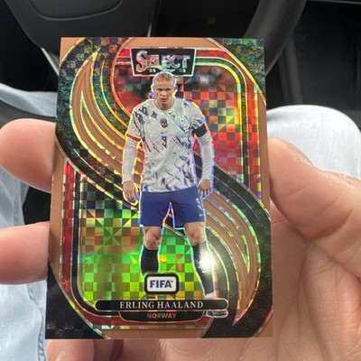 Erling Haaland Bronze Checker Prizm /75 2024-25 Panini Select