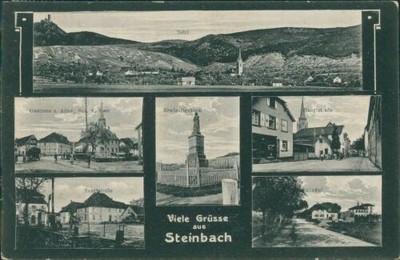 Postcard Steinbach Main Street Guest House Railway Station (No.9509)