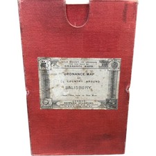 Ordnance Map of Salisbury Edward Stanford 1 Inch Mile Vintage Map