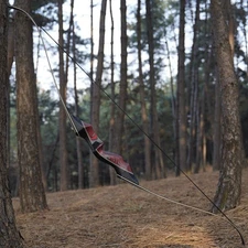 Takedown Longbow Traditional Recurve Bow 60" Horse Hunting Bow for Adult 20-50lb