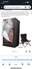 Sharper Image Portable Steamer Sauna Spa with Steam Generator - New