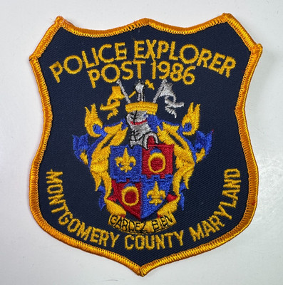 Montgomery County Police Explorer Post 1986 Maryland MD Patch | eBay