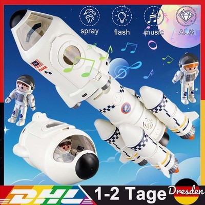 5-in-1 STEM Spielzeug Space Shuttle Rakete Lernspielzeug mit 2 Astronauten DHL