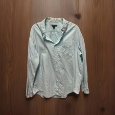 George Men  s Large Button Down Shirt Casual Pockets