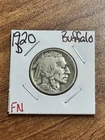 1920 D Buffalo Nickel Original FN Fine U.S. 5c Type Coin (Raw14691)