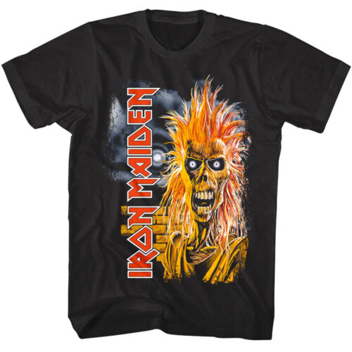 Iron Maiden Self-Titled Album Men's T Shirt Eddie Heavy Metal Rock Band Concert - Picture 4 of 4