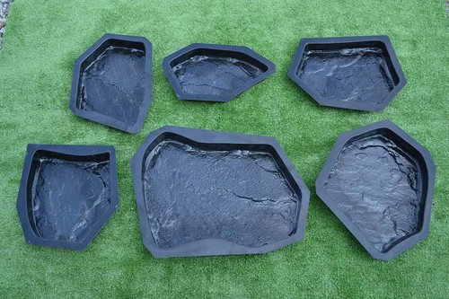 Concrete molds pavers casting concrete garden panths stone patio sold 6 pcs S34 - Picture 3 of 10