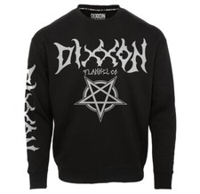 NWT Dixxon Flannel Pentagram Black Crewneck Sweatshirt