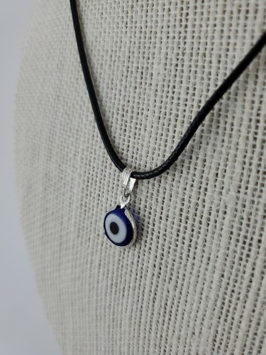 Ruizhen Evil Eyes Pendant w/Cord Necklace - Blue - Picture 5 of 6