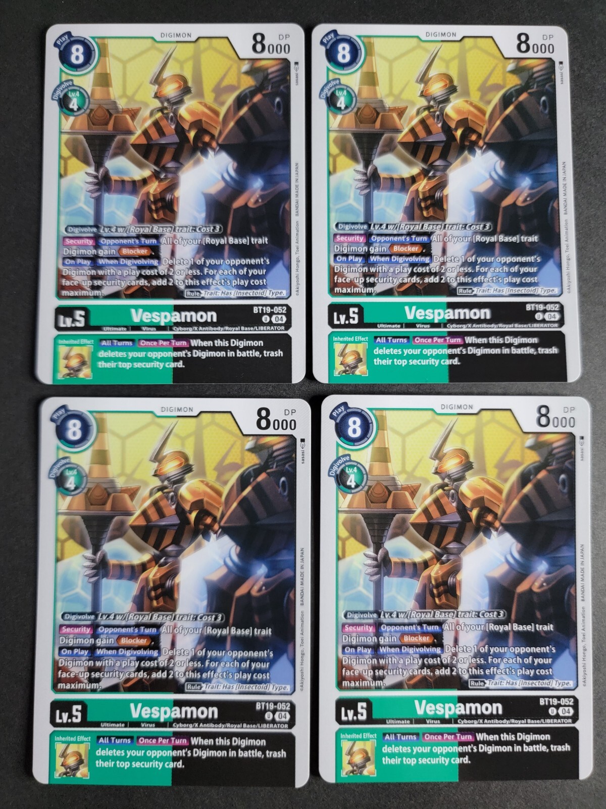 Vespamon (X4) Uncommon BT18-052 Digimon Special Release Booster 2.0