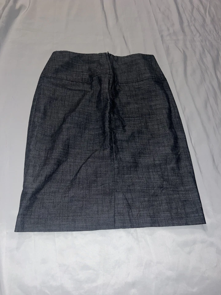 Falda Iz Byer Talla 11 Longitud 23” Cintura Alta Cremallera Botón Mezcla Algodón O2 Foto 3 de 4