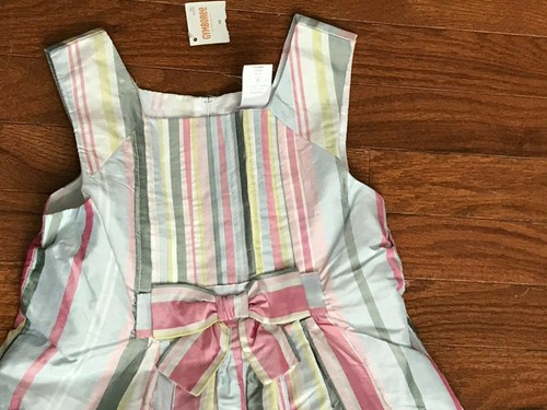 Gymboree Girls Pastel Striped Dress Size 10 New - Picture 3 of 8