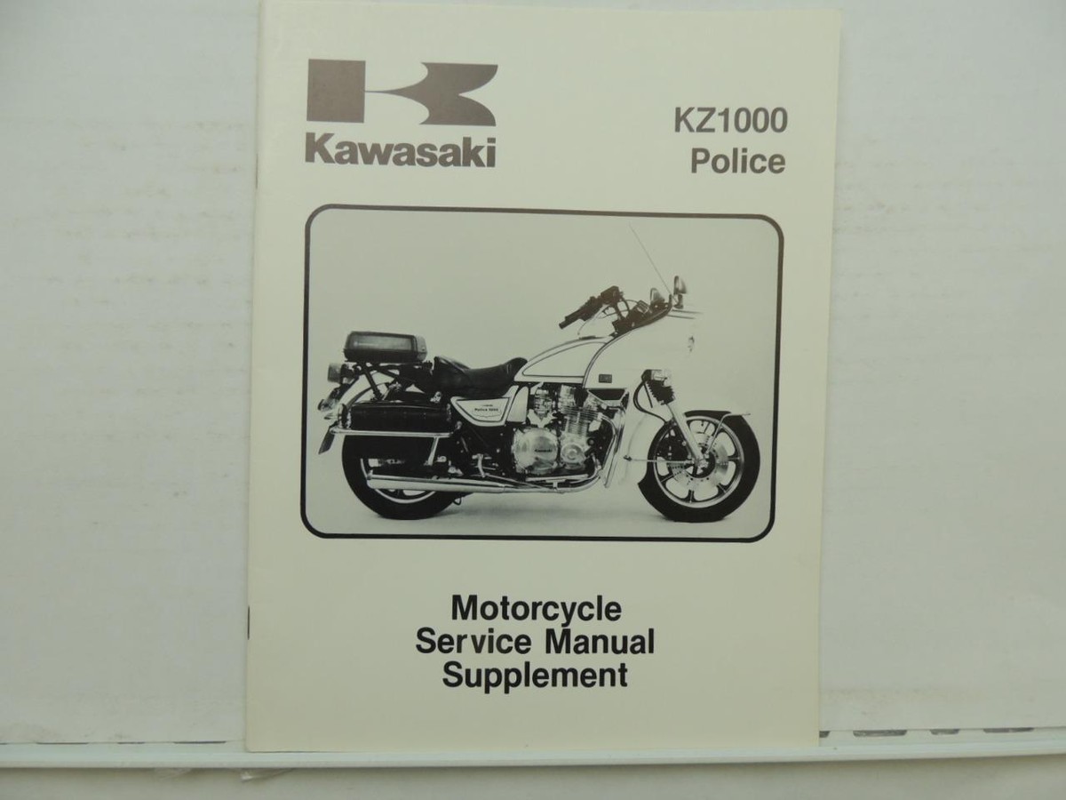 Vintage Kawasaki KZ1000 Police Motorcycle Service Manual