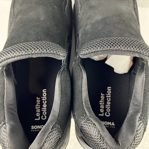 Sonoma Mens Loafers Size 10.5 Slip On Genuine Suede Ortholite Insole black New - Picture 8 of 9