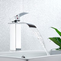 Chrom Waschtischarmatur Einhand Wasserhahn Badezimmer Waschbecken Mischbatterie