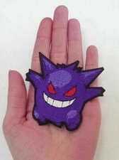 Pokemon GENGAR Iron/Sew On EMBROIDERED 3" Patch