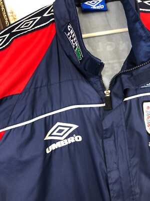 90's UMBRO イングランド代表 \"GREEN FLAG\" Vintage 90's Umbro England Green Flag Jacket Mens Track Top